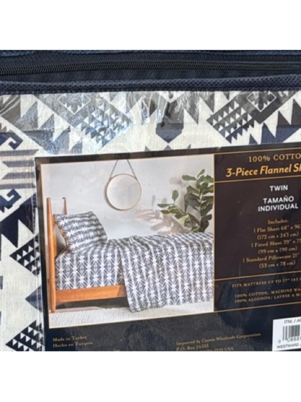 Pendleton Twin 3 Piece Cotton Flannel Sheet Set Westward Journey